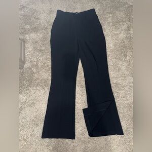 Abercrombie Tailored Black Pants w/ slit Size 26 Short